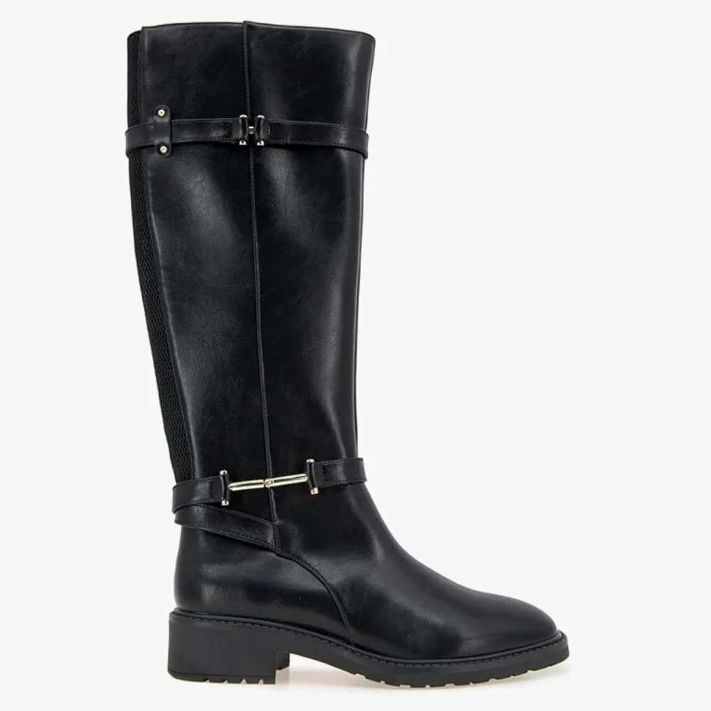 Kenneth Cole Black Over the Knee Boots